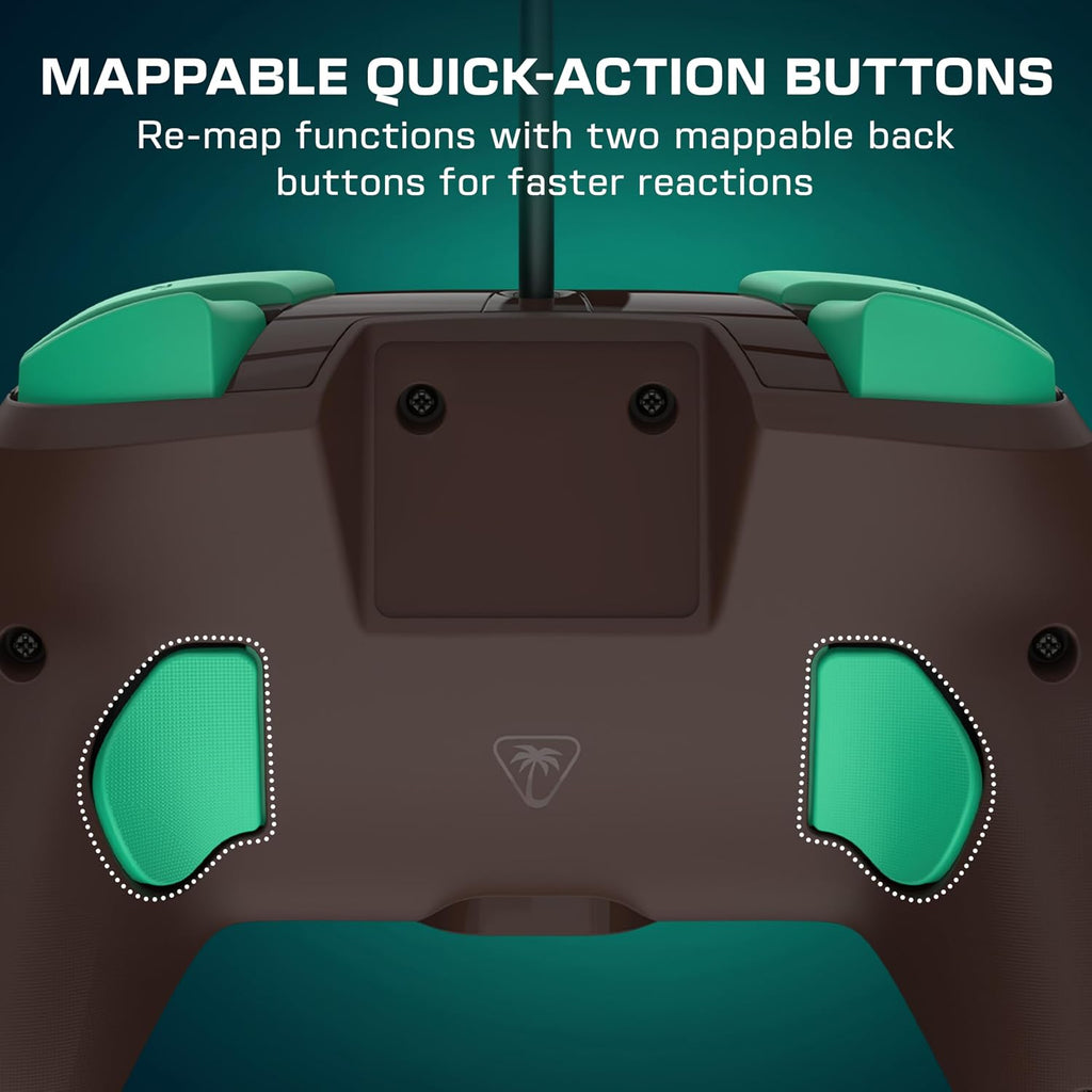 Turtle Beach Rematch Wired Controller The Legend of Zelda Nintendo Switch 2 | Nintendo Switch 2. Lite. OLED. Hall-Effect Thumbsticks. 2 Mappable Buttons. Glows-in-the-Dark. C-Button. The Legend of Zelda
