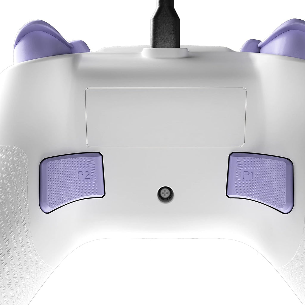 Turtle Beach REACT-R Wired Game Controller – Officially Licensed for Xbox Series X & S. Xbox One. and Windows 10|11 PC's – White & Purple