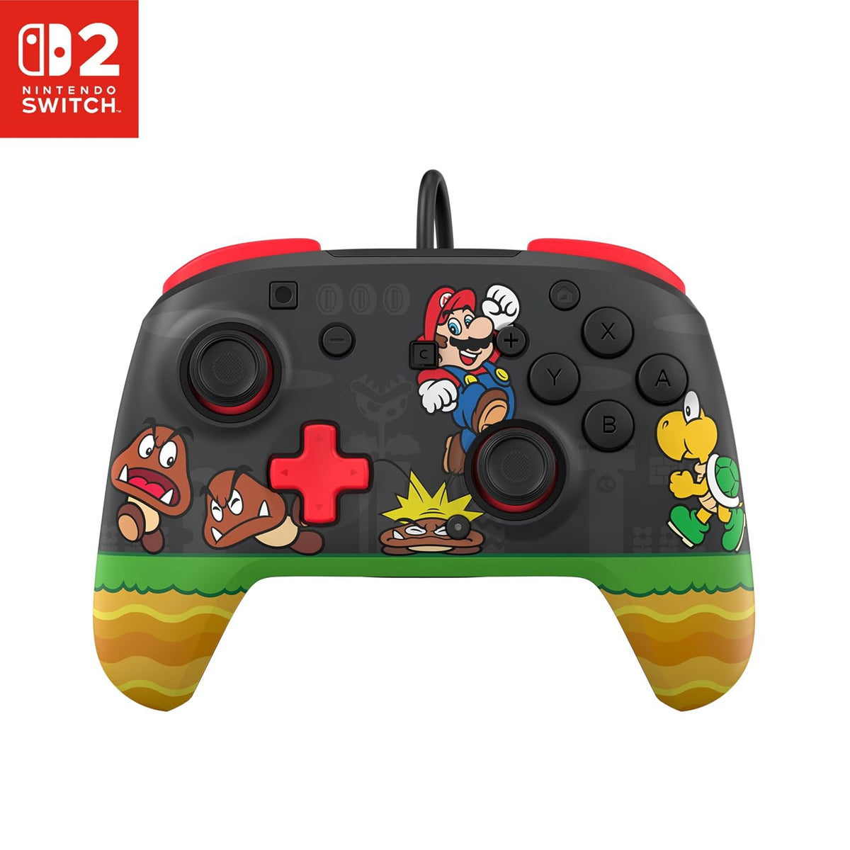 Turtle Beach Rematch Wired Controller Goomba Stomp Nintendo Switch 2 | Nintendo Switch 2. Lite. OLED. Hall-Effect Thumbsticks. 2 Mappable Buttons. Glows-in-the-Dark. C-Button. Goomba Stomp