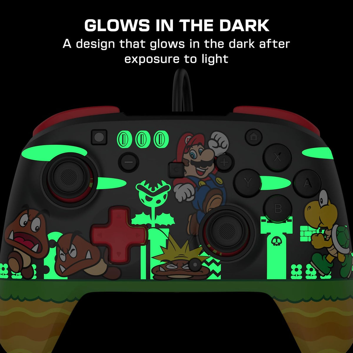 Turtle Beach Rematch Wired Controller Goomba Stomp Nintendo Switch 2 | Nintendo Switch 2. Lite. OLED. Hall-Effect Thumbsticks. 2 Mappable Buttons. Glows-in-the-Dark. C-Button. Goomba Stomp