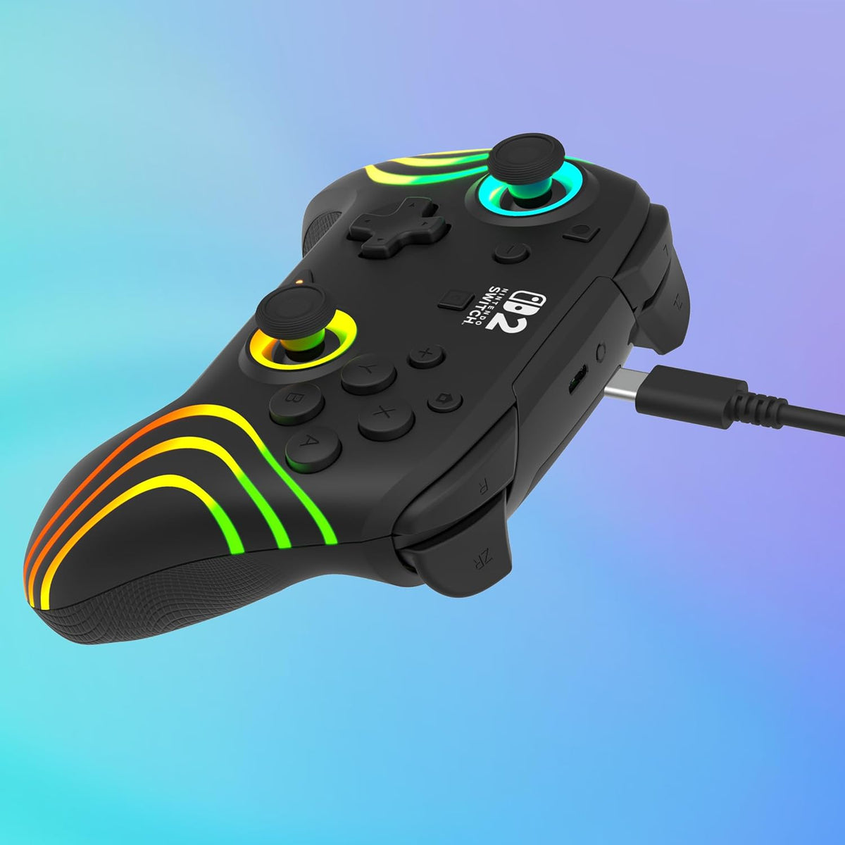 Turtle Beach Afterglow Wave Wireless RGB Game Controller Nintendo Switch 2 | Switch Lite. OLED. TMR Thumbsticks. Rechargeable 20-Hr Battery. 2 Mappable Back Buttons. Motion Controls. C-Button