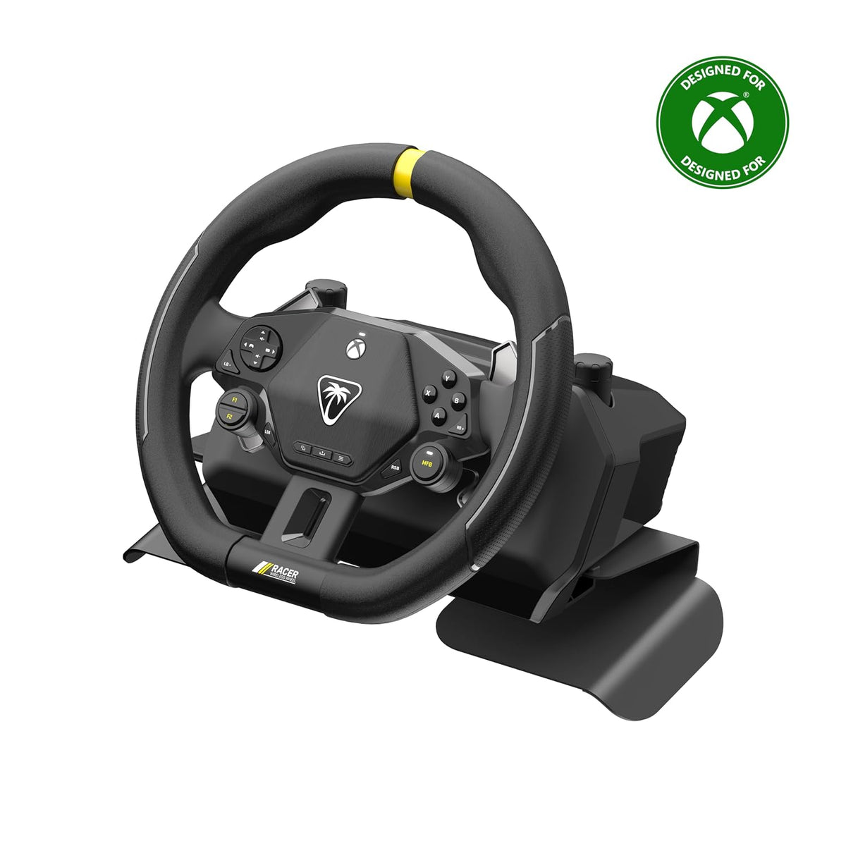 Turtle Beach Racer Wireless Racing Wheel System Officially Licensed for Xbox Series X|S & Xbox One and Windows PCs – Complete Design. Reliable Wireless Connection. up to 30Hr Battery