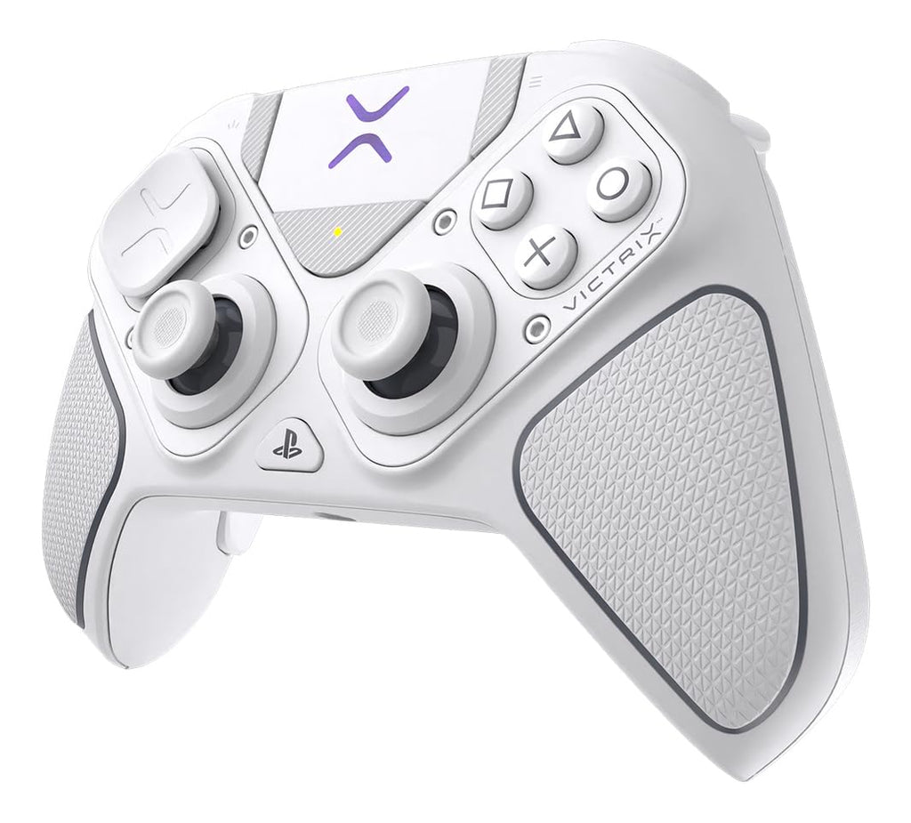 Turtle Beach Victrix Pro BFG Reloaded Wireless Gaming Controller for PS5 | PS5. PS4. PlayStation. PC. Modular. Fightpad Module. Hall-Effect Sticks. Triggers. 4 Remappable Buttons. Esports. White