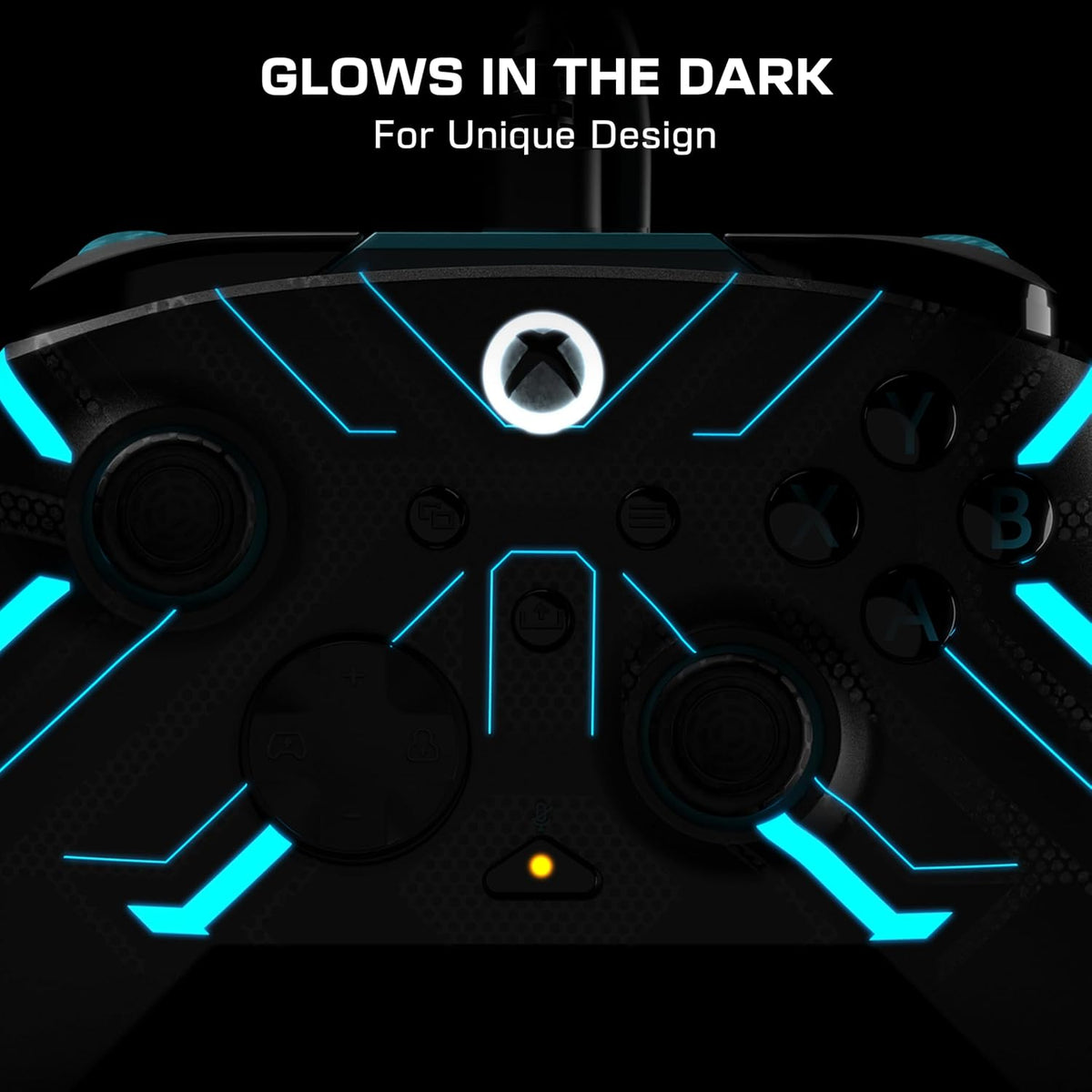 Turtle Beach Rematch Advanced Wired Gaming Controller for Xbox & PC | Xbox Series X|S. Xbox One. PC. 2 Remappable Buttons. Hall-Effect Triggers. Audio Controls. Glows-in-the-Dark