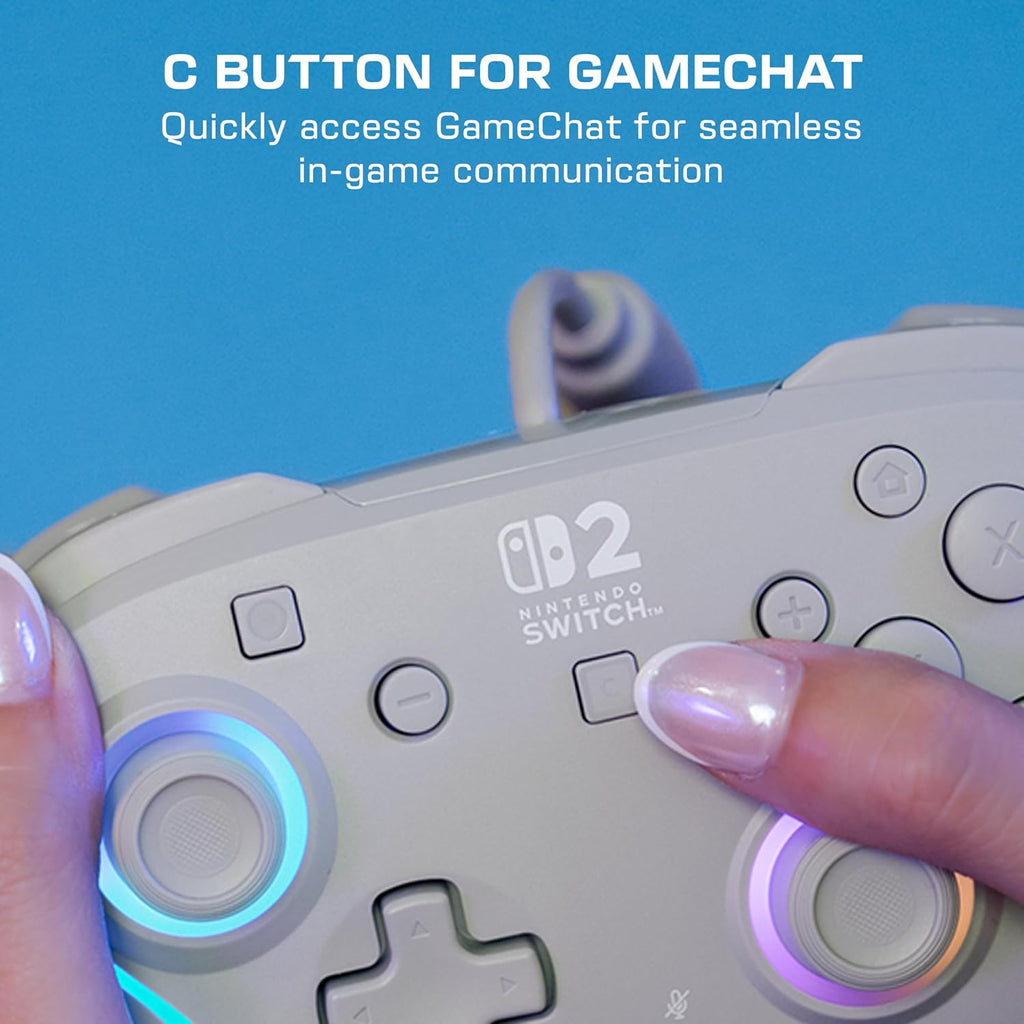 Turtle Beach Afterglow Wave Wired RGB Gaming Controller. Nintendo Switch 2 | Switch Lite. OLED. Hall-Effect Thumbsticks. 2 Mappable Back Buttons. Audio Controls. C-Button for GameChat. RGB Lights