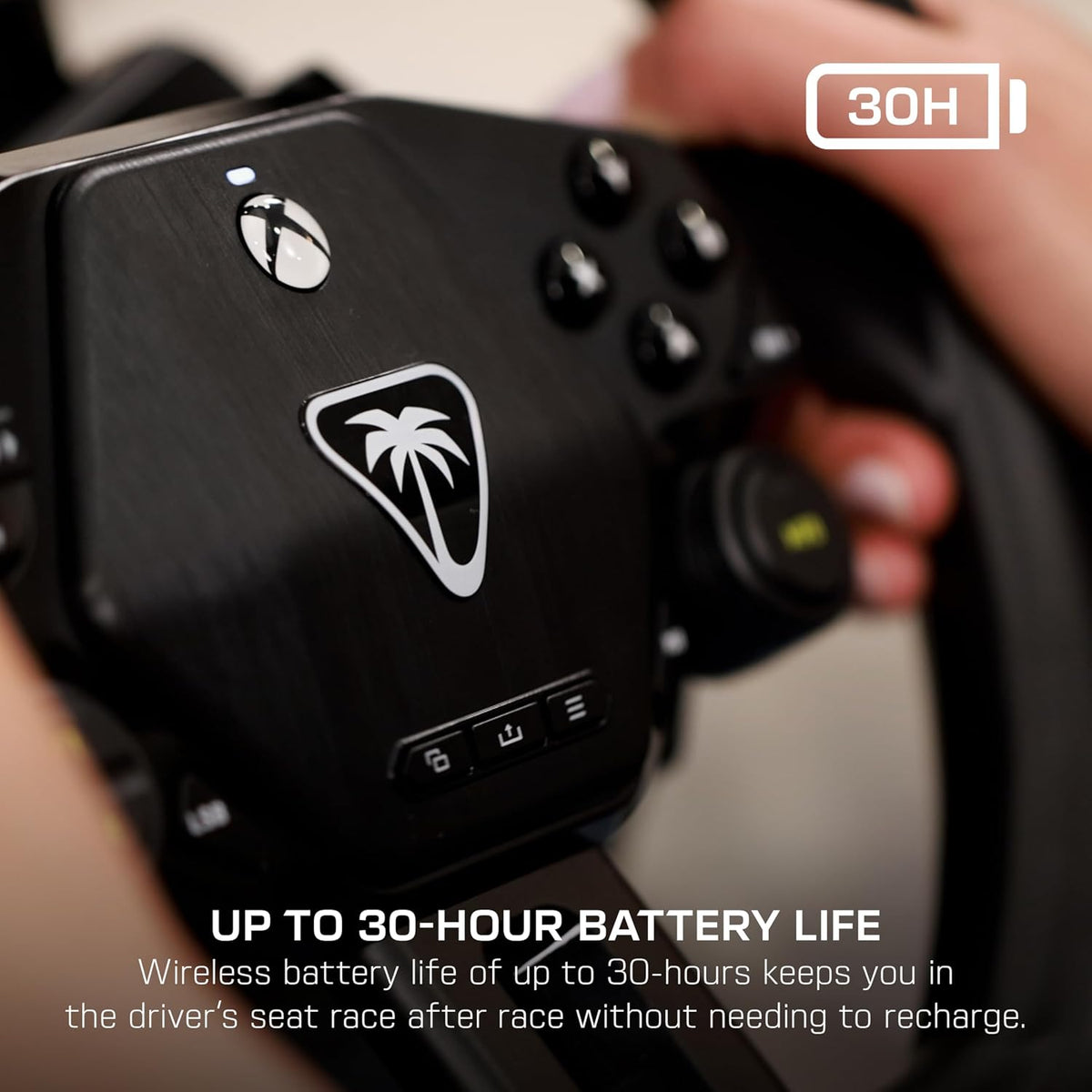 Turtle Beach Racer Wireless Racing Wheel System Officially Licensed for Xbox Series X|S & Xbox One and Windows PCs – Complete Design. Reliable Wireless Connection. up to 30Hr Battery