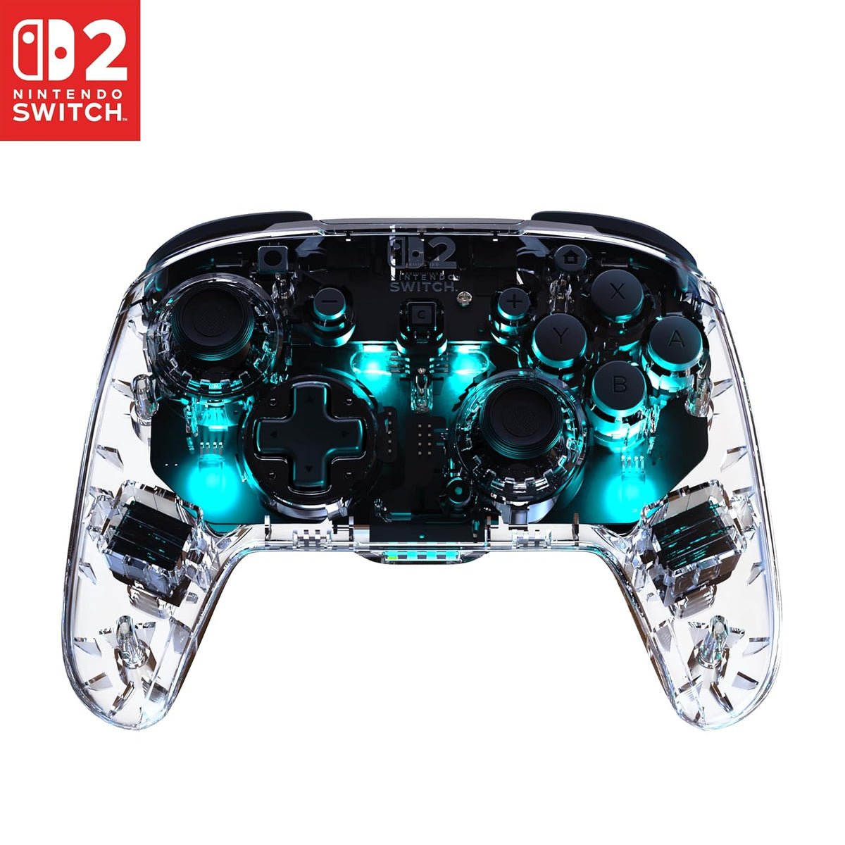 Turtle Beach Afterglow Wired RGB Gaming Controller. Nintendo Switch 2. Lite | Nintendo Switch OLED. Hall-Effect Thumbsticks. 2 Mappable Back Buttons. Adjustable LED Lighting. Audio Jack. Translucent