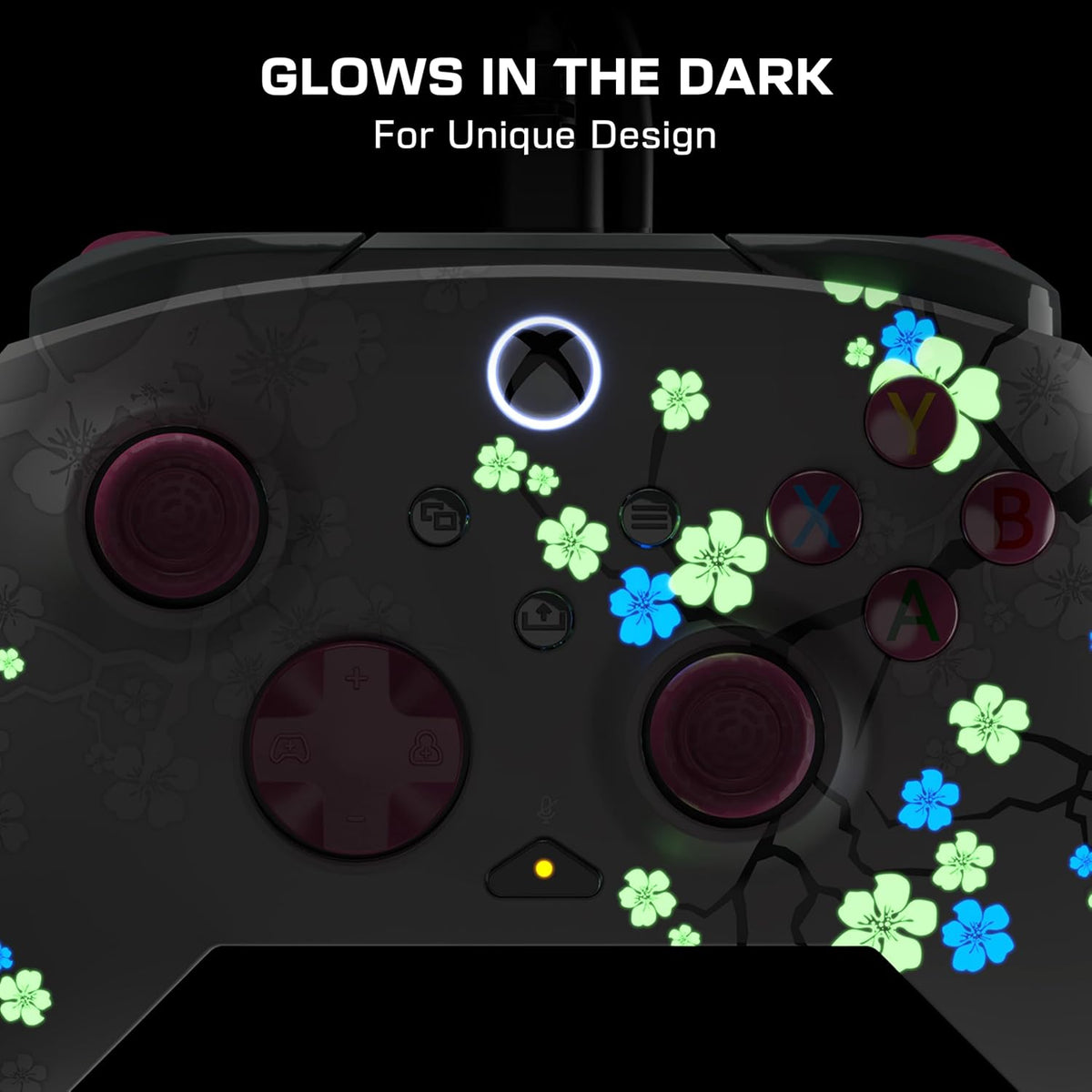 Turtle Beach Rematch Advanced Wired Gaming Controller for Xbox & PC | Xbox Series X|S. Xbox One. PC. 2 Remappable Buttons. Hall-Effect Triggers. Audio Controls. Glows-in-the-Dark