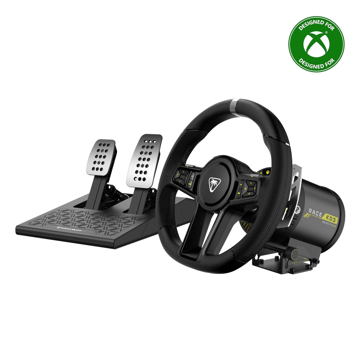 Turtle Beach VelocityOne Race KD3 Direct Drive Force Feedback Racing Wheel & Pedals for Xbox Series X|S. Xbox One & Windows 10/11 PC. USB C Connectivity
