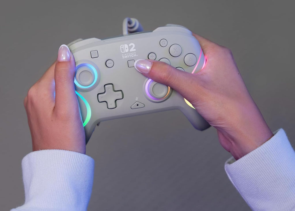 Turtle Beach Afterglow Wave Wired RGB Gaming Controller. Nintendo Switch 2 | Switch Lite. OLED. Hall-Effect Thumbsticks. 2 Mappable Back Buttons. Audio Controls. C-Button for GameChat. RGB Lights