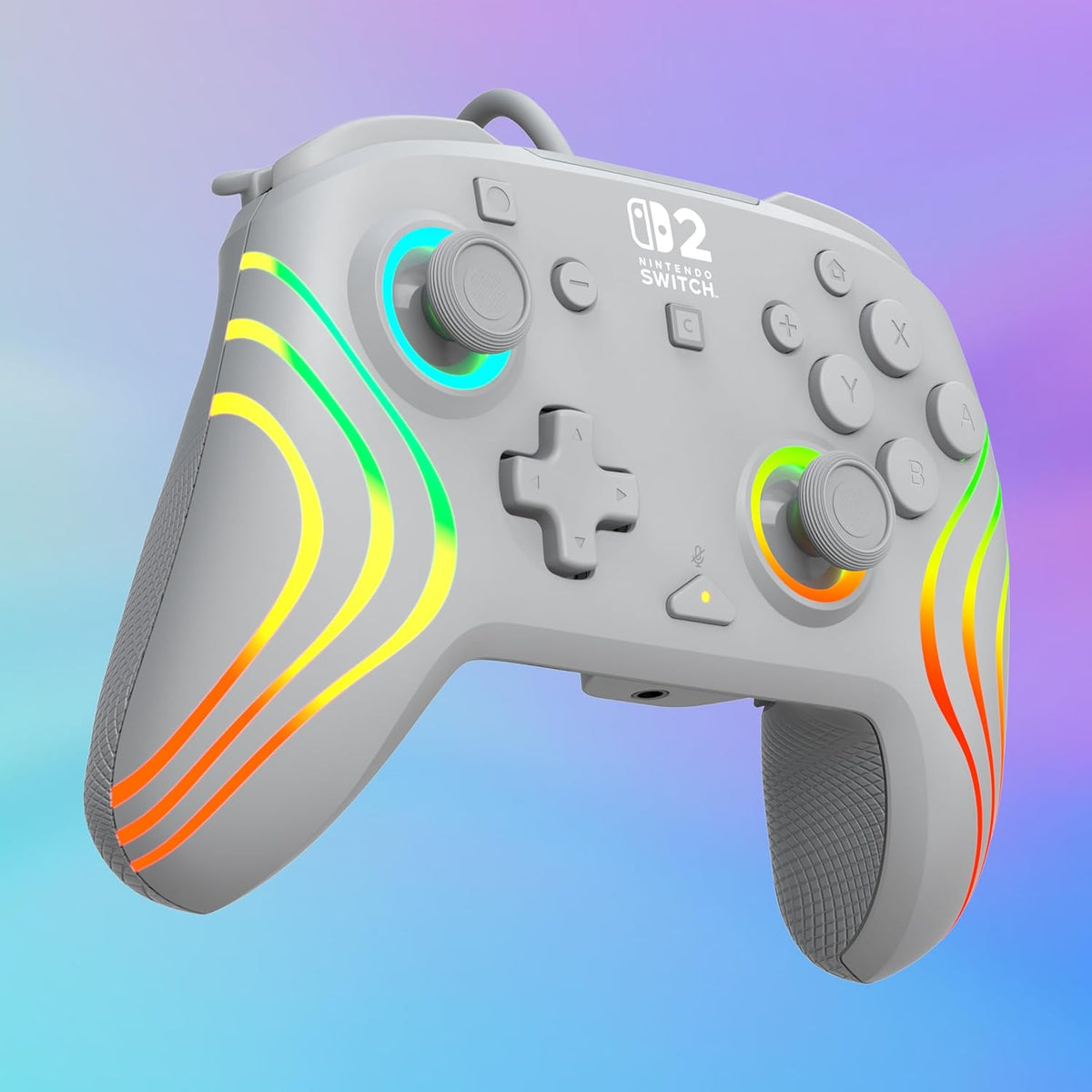 Turtle Beach Afterglow Wave Wired RGB Gaming Controller. Nintendo Switch 2 | Switch Lite. OLED. Hall-Effect Thumbsticks. 2 Mappable Back Buttons. Audio Controls. C-Button for GameChat. RGB Lights