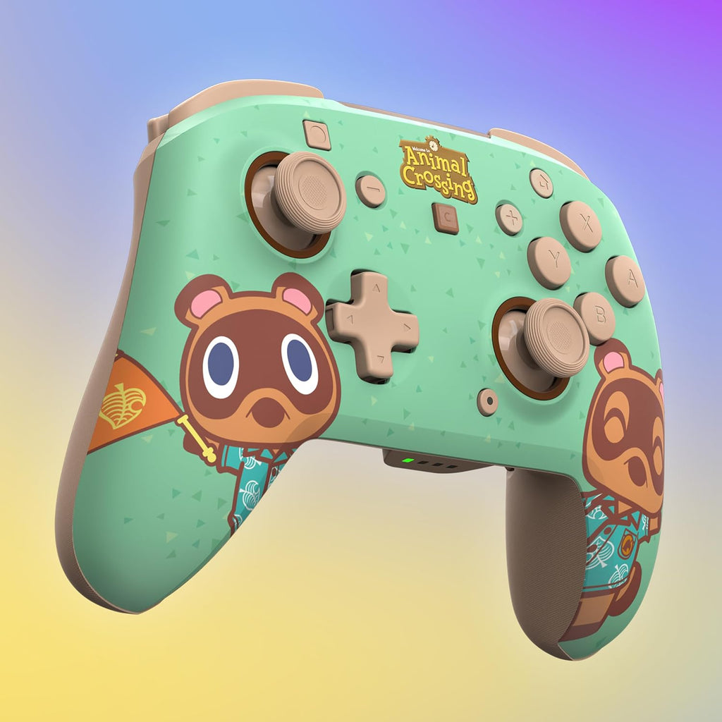 Turtle Beach Rematch Wireless Controller Animal Crossing Nintendo Switch 2 | Nintendo Switch OLED. TMR Thumbsticks. Rechargeable 40-Hr Battery. 2 Mappable Back Buttons. Motion Controls. Timmy Tommy