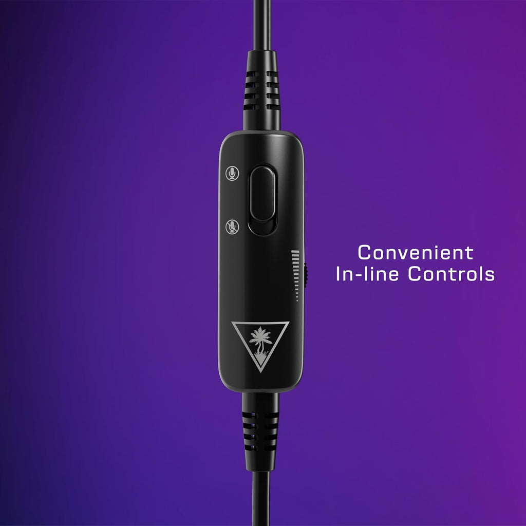 Turtle Beach Recon 50 Wired Multiplatform Gaming Headset for PS5. Xbox. PC | PlayStation. PS4. Xbox Series X|S. Xbox One. Mobile. Removable Mic. 40mm Speakers. In-Line Controls. Lightweight