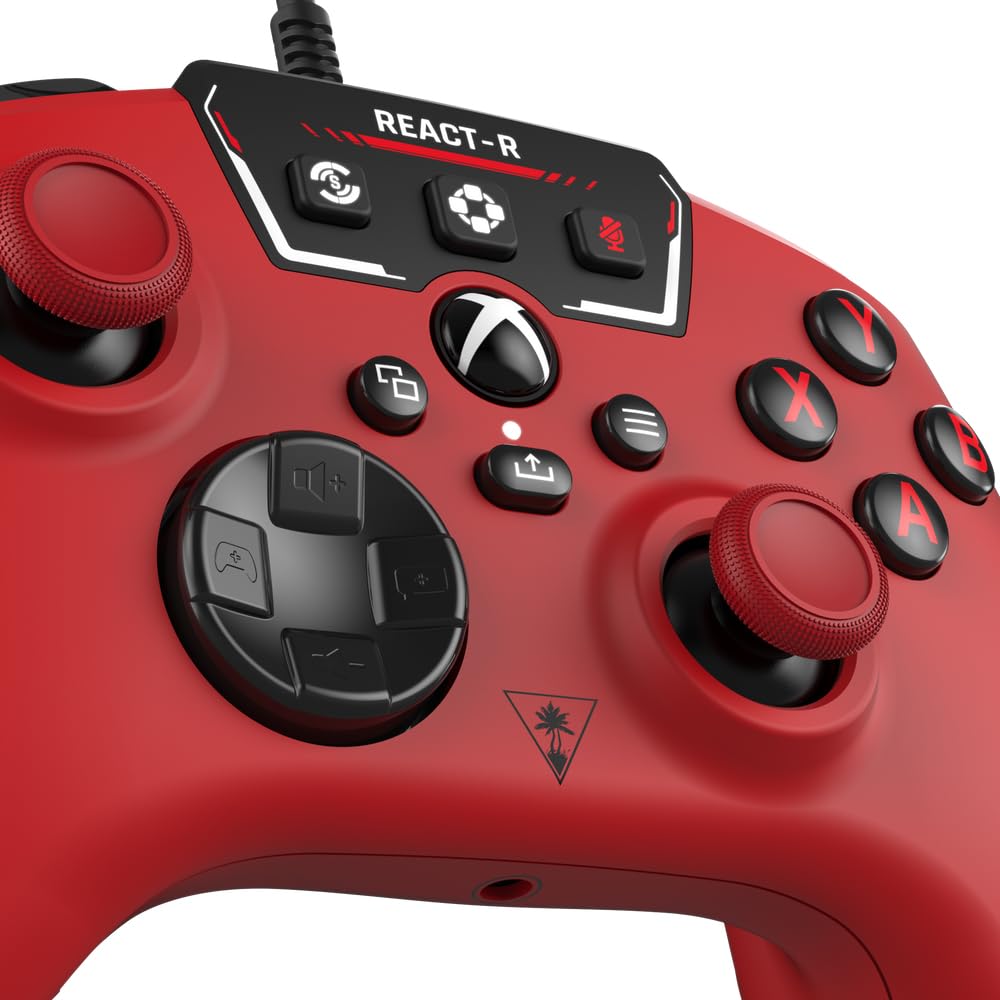 Turtle Beach REACT-R Wired Game Controller – Officially Licensed for Xbox Series X & S. Xbox One. and Windows 10|11 PC's