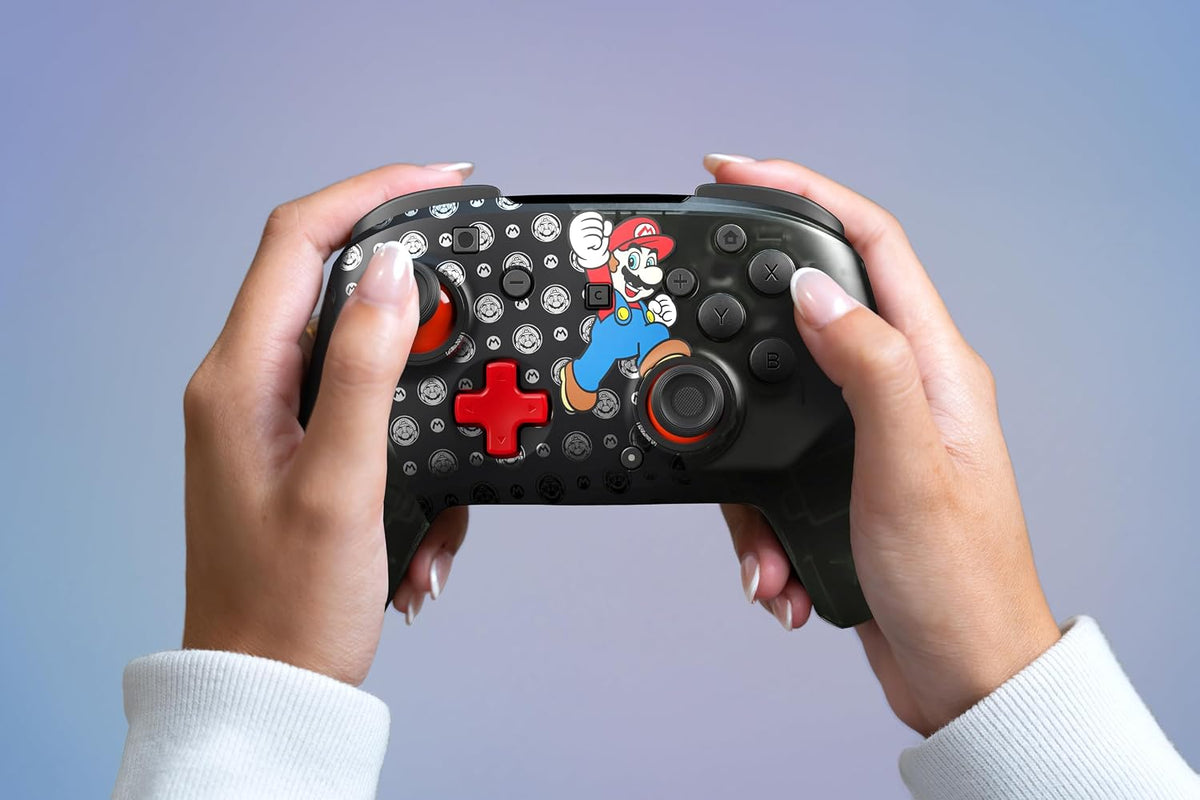 Turtle Beach Rematch Wireless Controller Super Mario Jump Nintendo Switch 2 | Nintendo Switch OLED. TMR Thumbsticks. Rechargeable 40-Hr Battery. 2 Mappable Back Buttons. Motion Controls