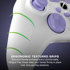 Turtle Beach REACT-R Wired Game Controller – Officially Licensed for Xbox Series X & S. Xbox One. and Windows 10|11 PC's – White & Purple