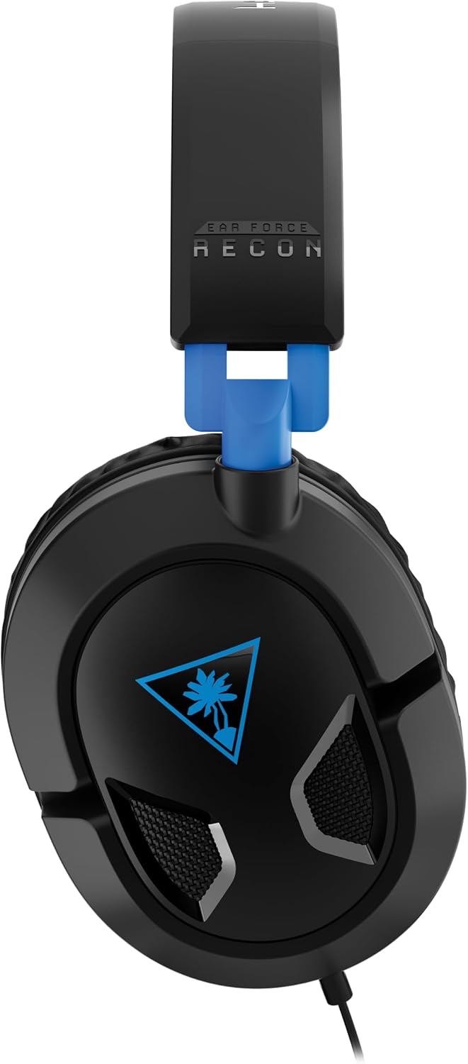 Turtle Beach Recon 50 Wired Multiplatform Gaming Headset for PS5. Xbox. PC | PlayStation. PS4. Xbox Series X|S. Xbox One. Mobile. Removable Mic. 40mm Speakers. In-Line Controls. Lightweight