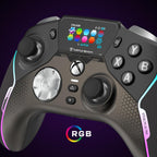 Turtle Beach Stealth Ultra Wireless RGB Gaming Controller. Xbox Series X|S | Also works with PC. Xbox One. Android. Bluetooth. Customizable Display Screen. Rapid Charging Dock. 30-Hr Battery