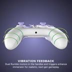 Turtle Beach REACT-R Wired Game Controller – Officially Licensed for Xbox Series X & S. Xbox One. and Windows 10|11 PC's – White & Purple